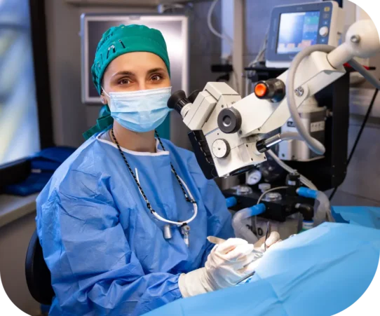 lekarka podczas zabiegu